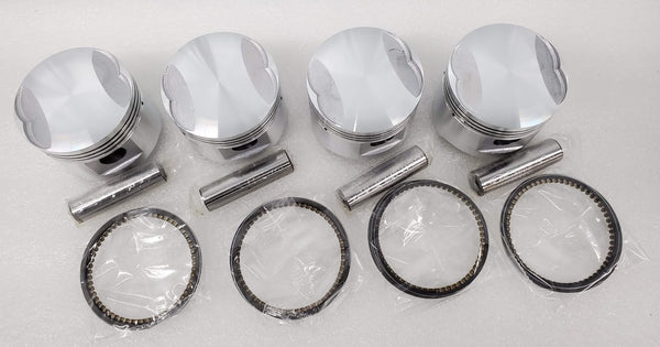 Piston Kit Set – .25mm Oversize (51.25mm) For Honda CB400F Super Sport 1975-1977 – 4 Kits