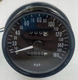 Kawasaki Z1 KZ900 KZ1000 KZ650 KZ750 Speedometer 0-160 MPH - Repro