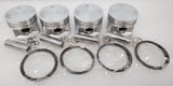 Honda 75-77 CB550F 74-78 CB550K Piston Kit - 4 Kits - .25mm OS - 58.75mm