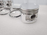 Honda 71-73 CB500 CB500K Piston Kit - 4 Kits - .25mm Oversize - 56.25mm