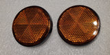 Kawasaki Z1 F7 KE100 KZ400 Amber Front Shock Reflector 28012-009 PAIR - Repro