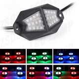 Wheel Rock Light Kit Underbody RGB LED 210° QTY 6 Light Set with Remote and APP