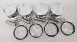 Honda 75-77 CB550F 74-78 CB550K Piston Kit - 4 Kits - .25mm OS - 58.75mm