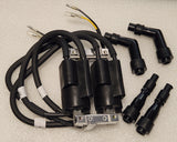 Honda 69-78 CB750 CB750K CB750F Ignition Spark Coil Set with Plug Caps