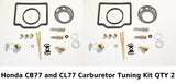 Honda CL77 Scrambler CB77 Superhawk 305 Carburetor Carb Tuning Kit < QTY 2 >