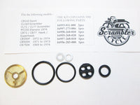 Honda CB77 CL77 CB750 CB160 CB500 CB350F MT250 Petcock Rebuild Kit - New Repro