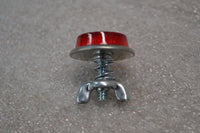 8x RED LICENSE PLATE REFLECTOR - QTY of 8- Motorcycle Bicycle ATV