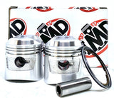 IMD Honda CB175 CD175 CL175 SL175 Piston Kit - 2 Kits - 1.00mm OS - New Repro