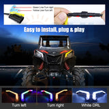 Turn Signal Fang Light Set 300 Patterns Chasing Color - APP & Remote - Fits Can-Am X3 Maverick